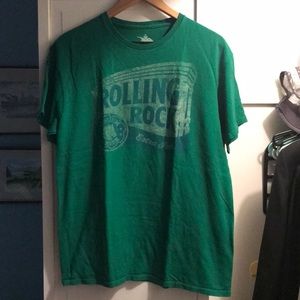 Men’s Rolling Rock T-shirt. L NWOT